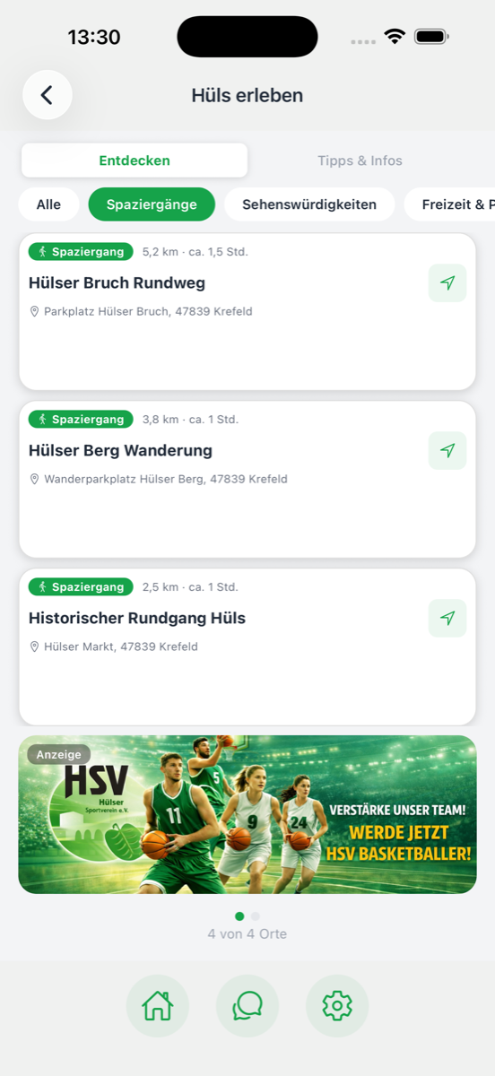 Hüls erleben — Spaziergänge & Sehenswürdigkeiten